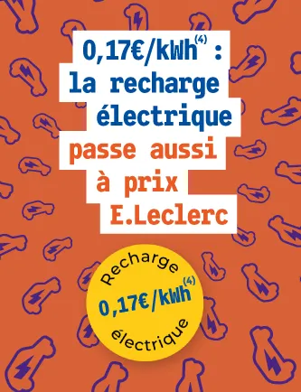 Offre E.Leclerc Charge E-Lec : la recharge électrique à 0,17 €/kWh